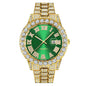 Mens Diamond Stainless Steel Quartz Watch