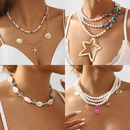 Personalized Conch and Starfish Jewlery