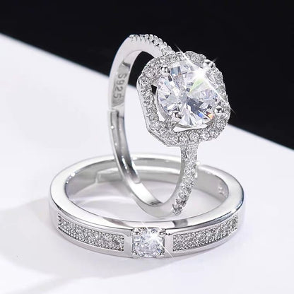 Silver-plated rings for both men and women