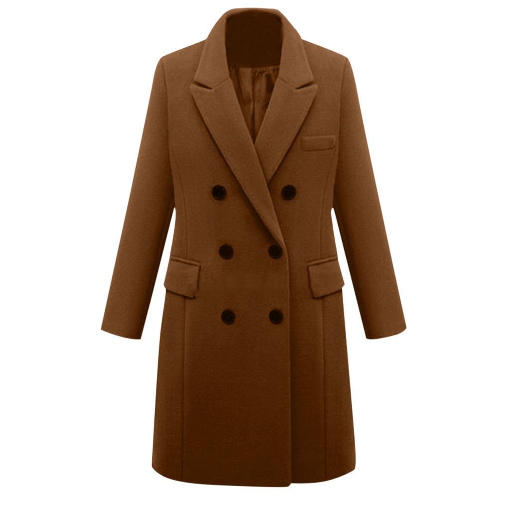 Long Woolen Women's Coat