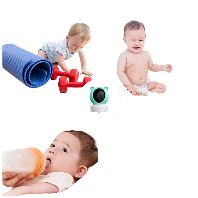 Wireless Remote Video Baby Monitor with Screen Mobile Tracking Cry Alarm