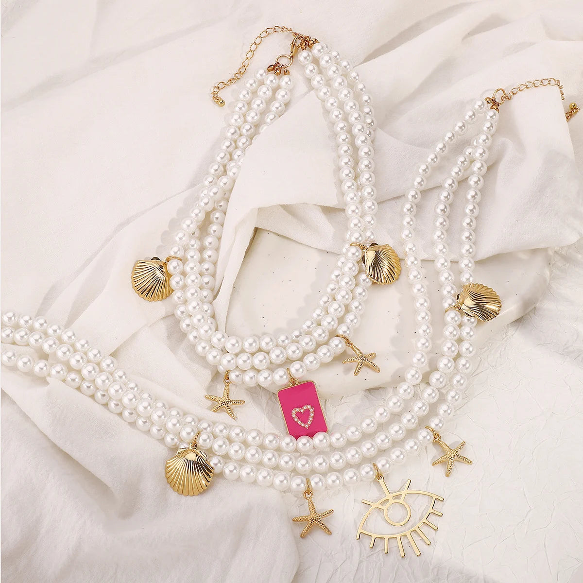Personalized Conch and Starfish Jewlery