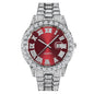 Mens Diamond Stainless Steel Quartz Watch