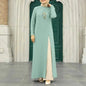 Silk long-sleeved robe