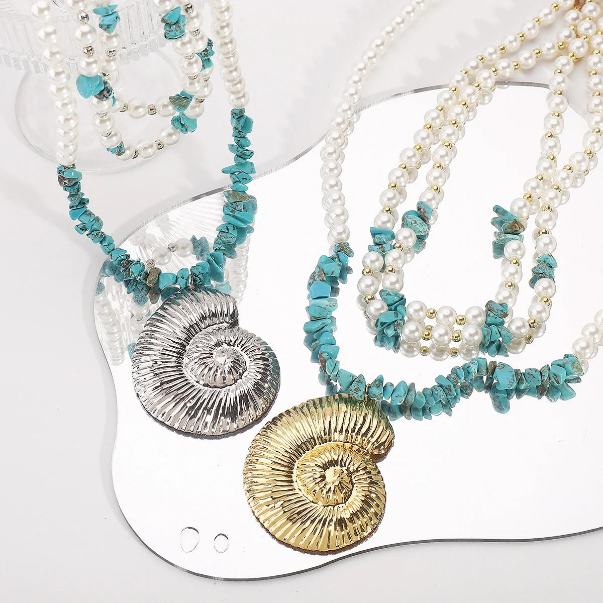 Personalized Conch and Starfish Jewlery