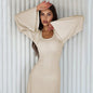 Long-sleeved Bodycon Dress