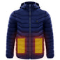 Men Heated Puffer Jacket Electric Heating Coat Insulated Hood Windbreaker 9Heat Zones