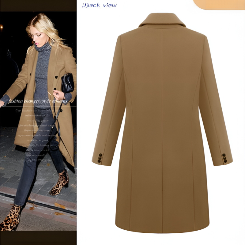 Long Woolen Women's Coat