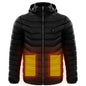 Men Heated Puffer Jacket Electric Heating Coat Insulated Hood Windbreaker 9Heat Zones