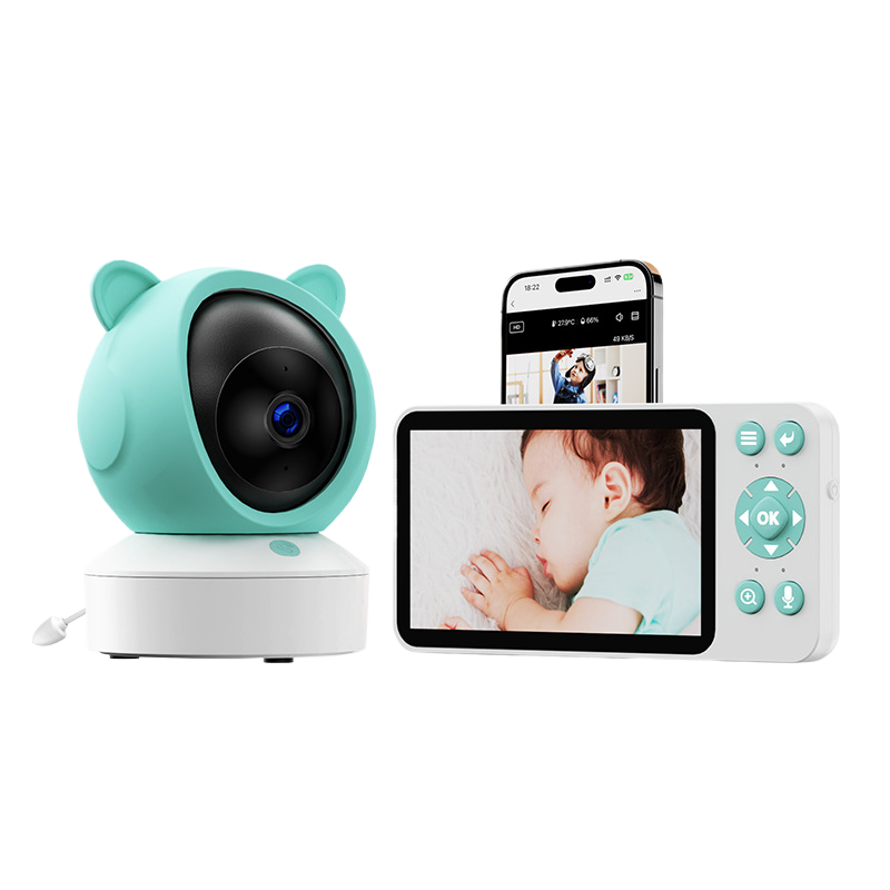 Wireless Remote Video Baby Monitor with Screen Mobile Tracking Cry Alarm