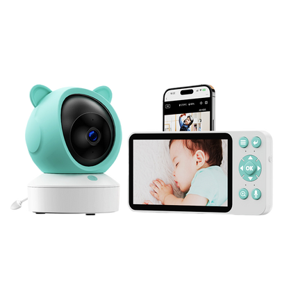 Wireless Remote Video Baby Monitor with Screen Mobile Tracking Cry Alarm