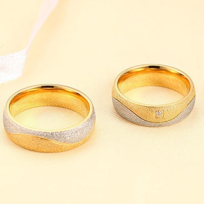 Titanium Steel Couple Rings