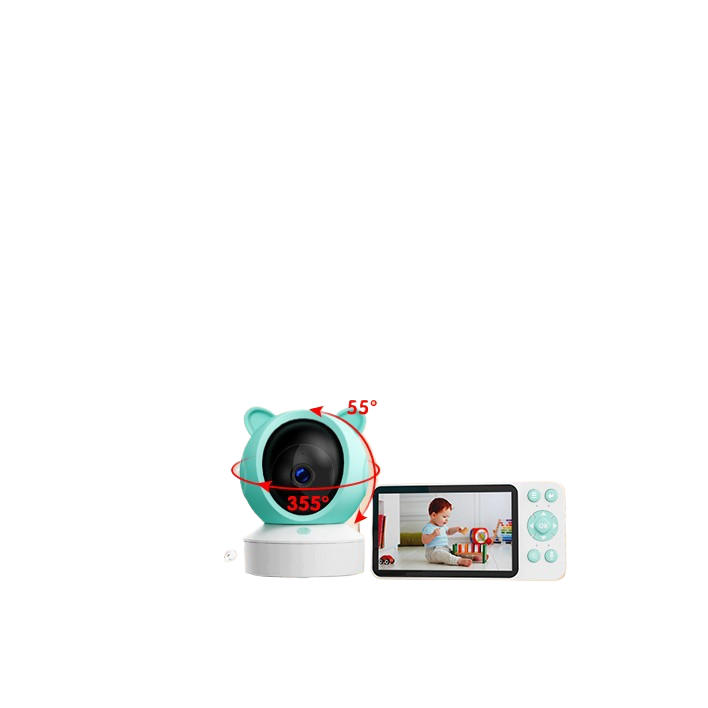 Wireless Remote Video Baby Monitor with Screen Mobile Tracking Cry Alarm
