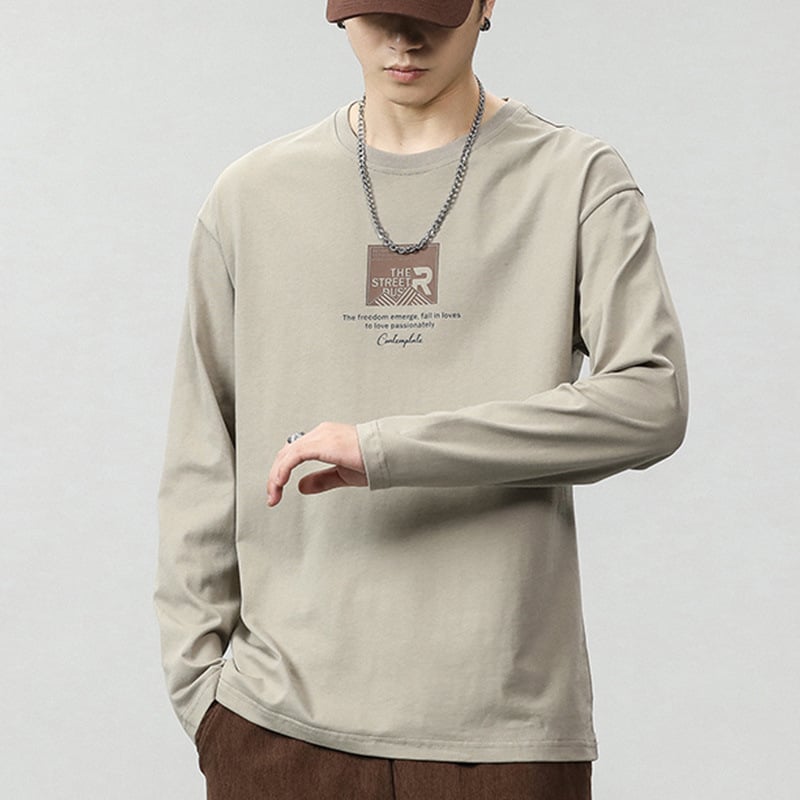 Printed Long-sleeved T-shirt