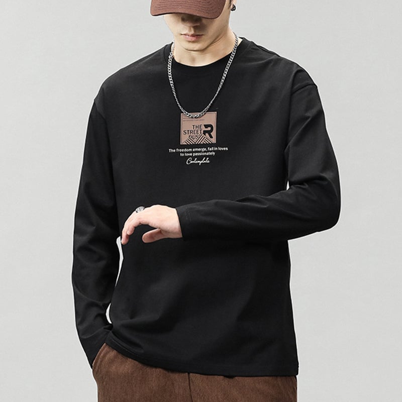 Printed Long-sleeved T-shirt