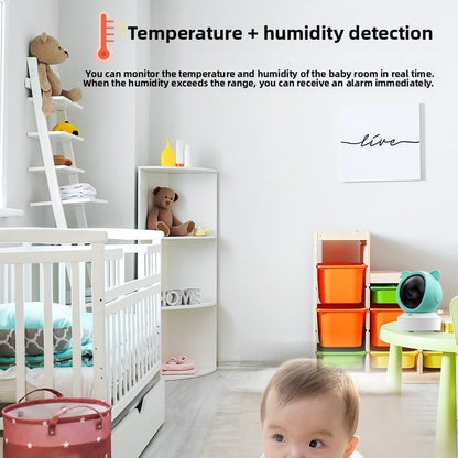 Wireless Remote Video Baby Monitor with Screen Mobile Tracking Cry Alarm