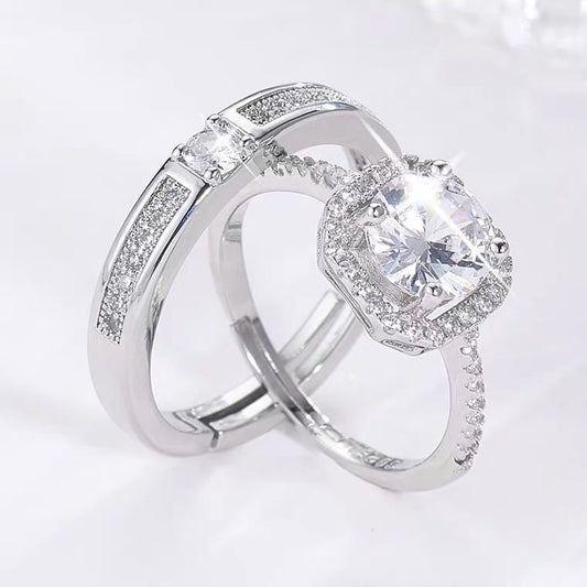 Silver-plated rings for both men and women