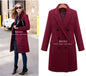 Long Woolen Women's Coat